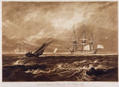 The Leader Sea Piece, Engraved by Charles Turner by Joseph Mallord William Turner